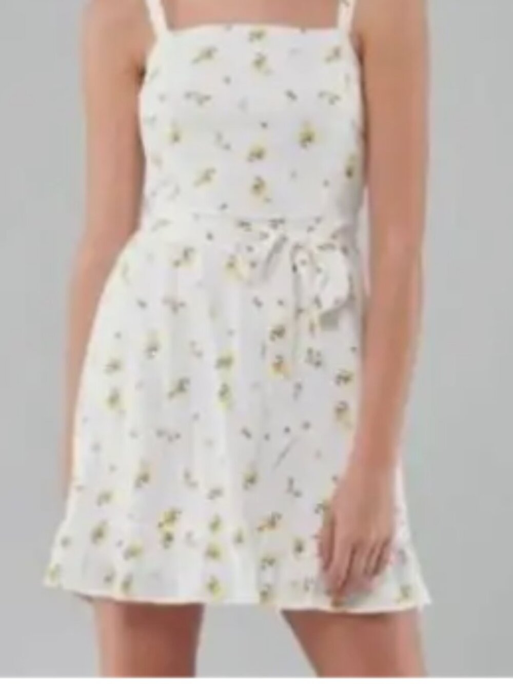 Hollister Off White Dress with Yellow Flowers